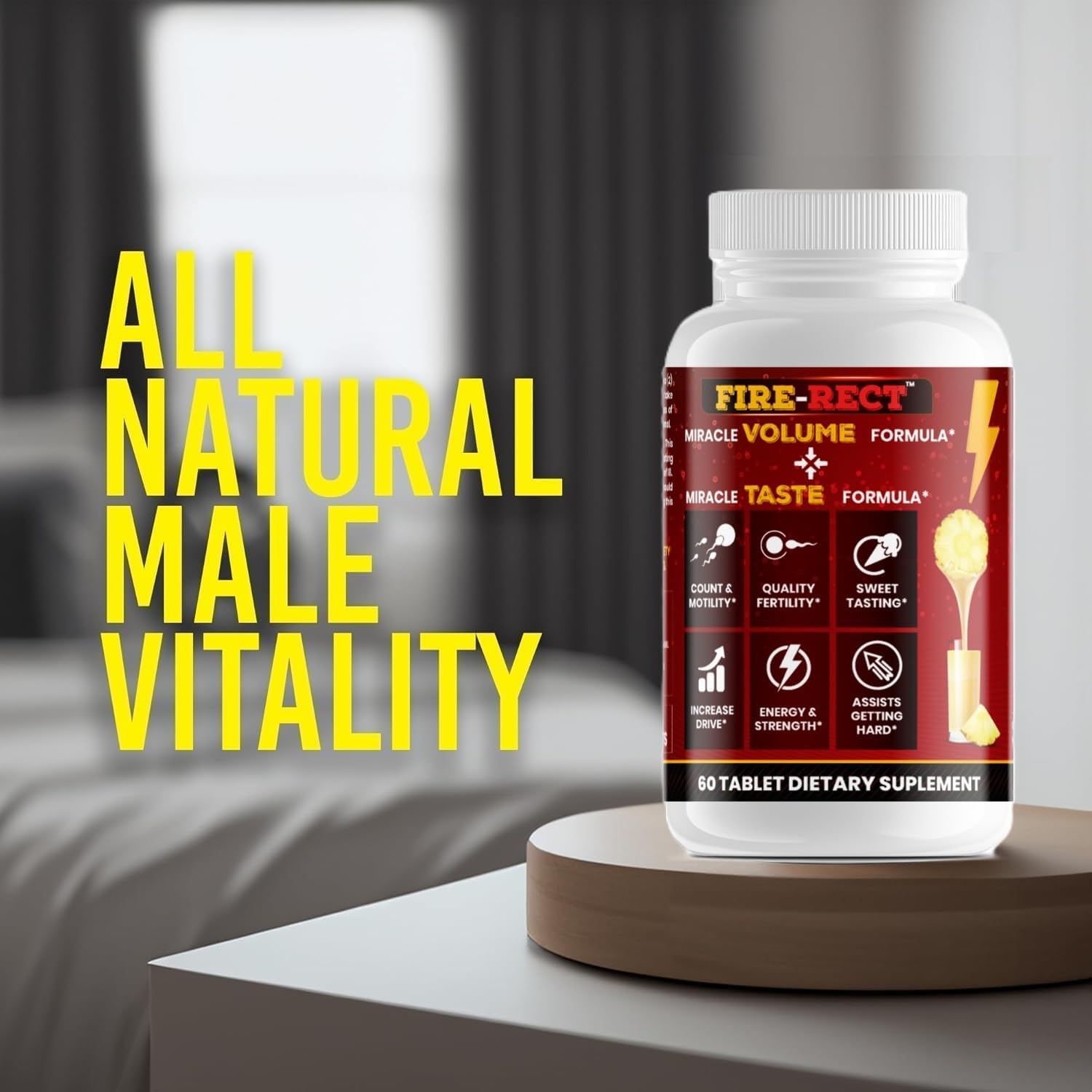 Miracle Volume & Taste Formula β Ultimate Max Load Enhancer | Doctor-Formulated for Increased Semen Volume, Enhanced Taste, Added Inches & Peak Performance β 60 Tablets