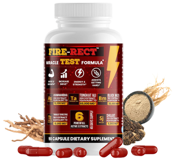 Miracle Testosterone Formula – Powerful 6-in-1 Extract with Tongkat Ali, Black Maca, Ashwagandha, Tribulus & Shilajit - 45 Days Supply