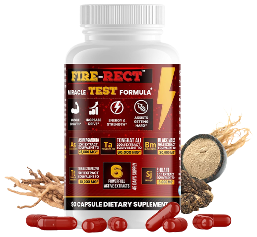 Miracle Testosterone Formula – Powerful 6-in-1 Extract with Tongkat Ali, Black Maca, Ashwagandha, Tribulus & Shilajit - 45 Days Supply